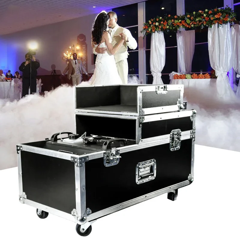 

3000W Low smoke machine water mist machine Water Base Dual Output Ground Smoke Machine For Christmas Stage Wedding Disco Party