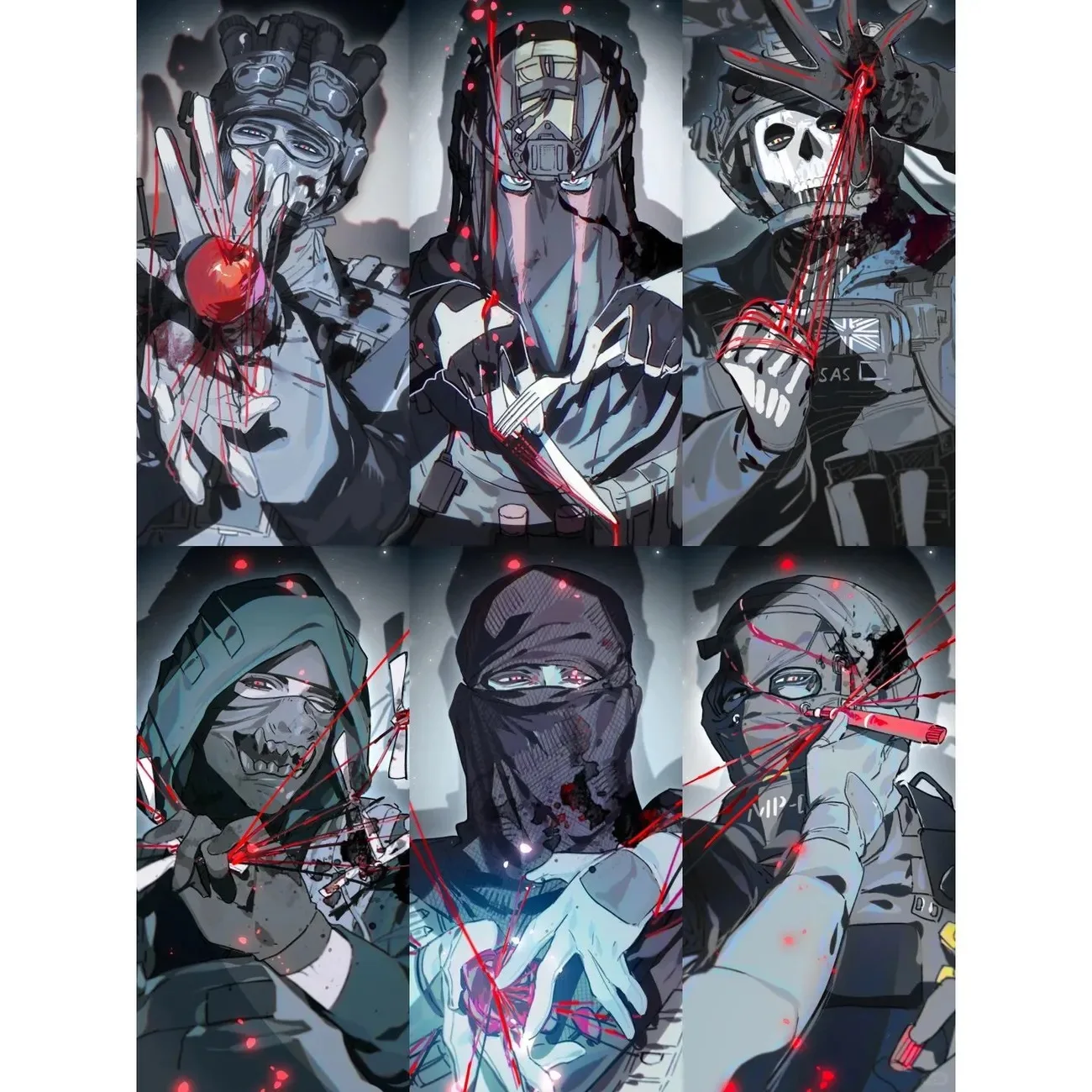 Товары для игр Call of Duty COD косплей Yi Nv киган nikto konig призрак krueger стоячие карты