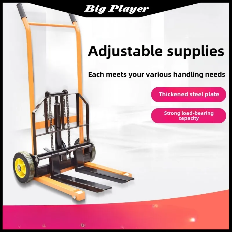 Hand Operated Small and Micro Forklifts Household Lift Stackers Hydraulic Handling Trucks Portable Handling Tool Forklift