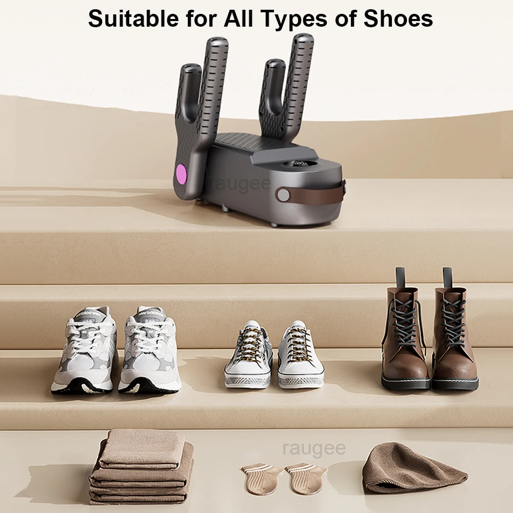 Secador de sapatos elétrico, 150w, máquina de secagem de sapatos, meias molhadas, tênis, luvas, chapéu, aquecedor de aquecimento, dobrável, bota de esqui, aquecedor com temporizador