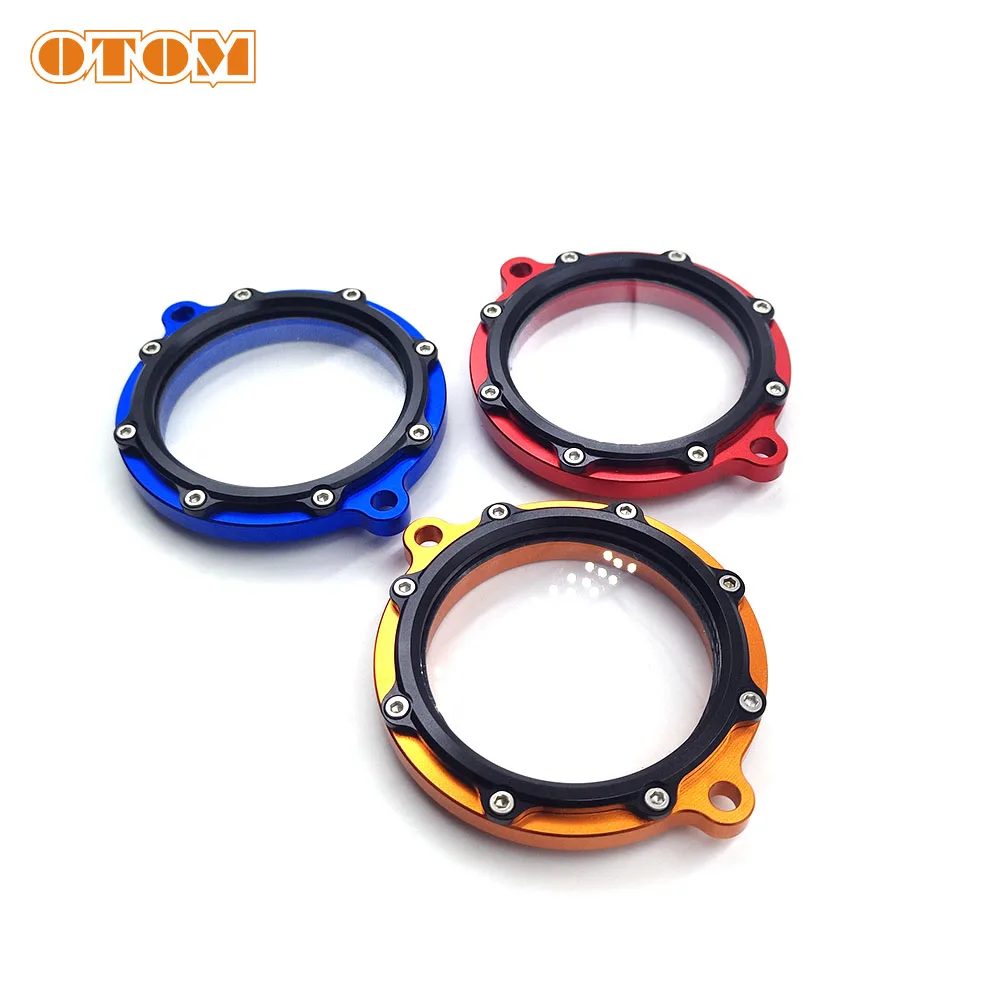 OTOM Motorcycle Engine Cylinder Head Timing Chain Cover CNC Aluminum Visible Transparent Protcetor Guard For HONDA TLR CB250D-G
