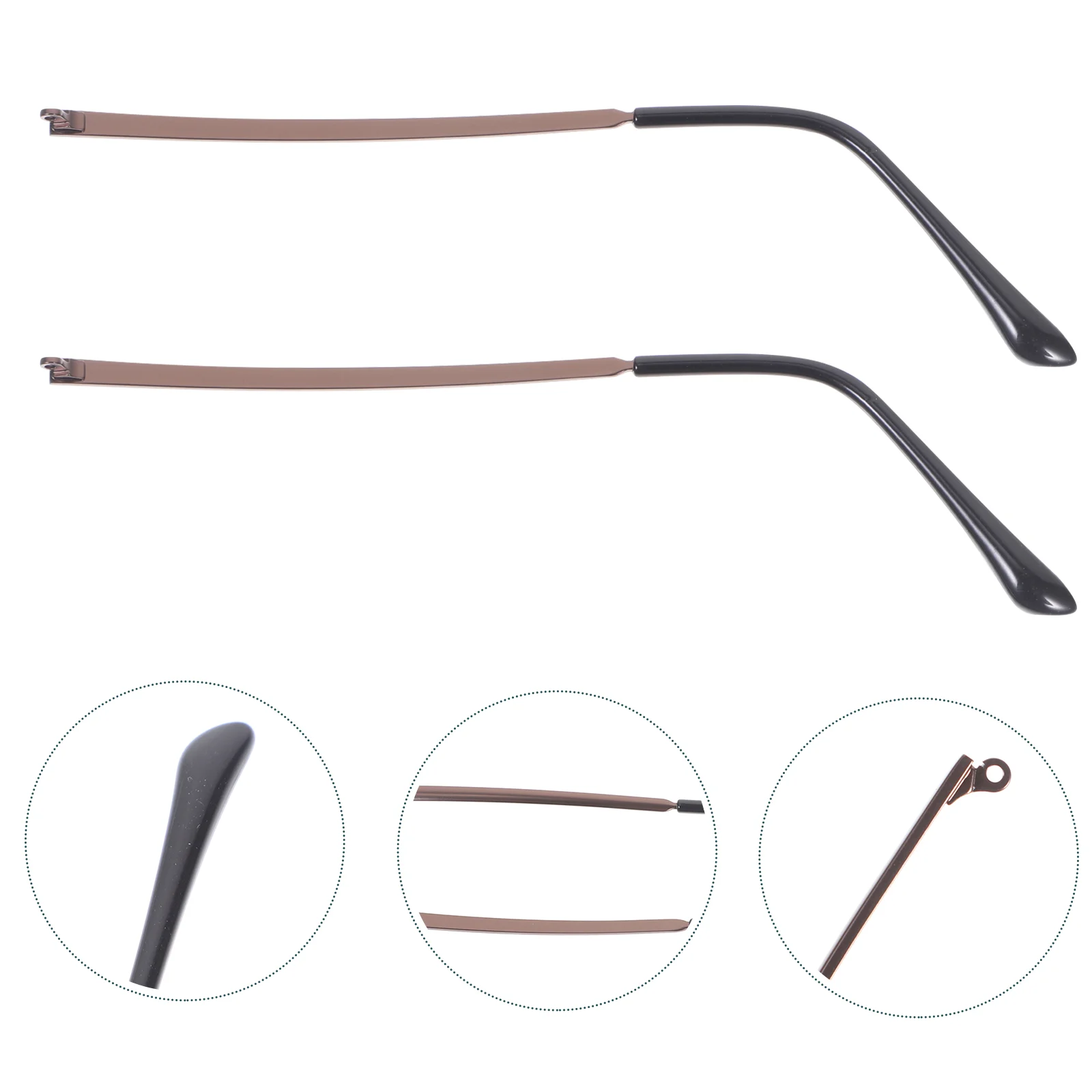 Spectacle Legs Eyewear Frame Temple Sunglasses Replacement Arms for Metal Eyeglasses Repair Kit Universal and Women