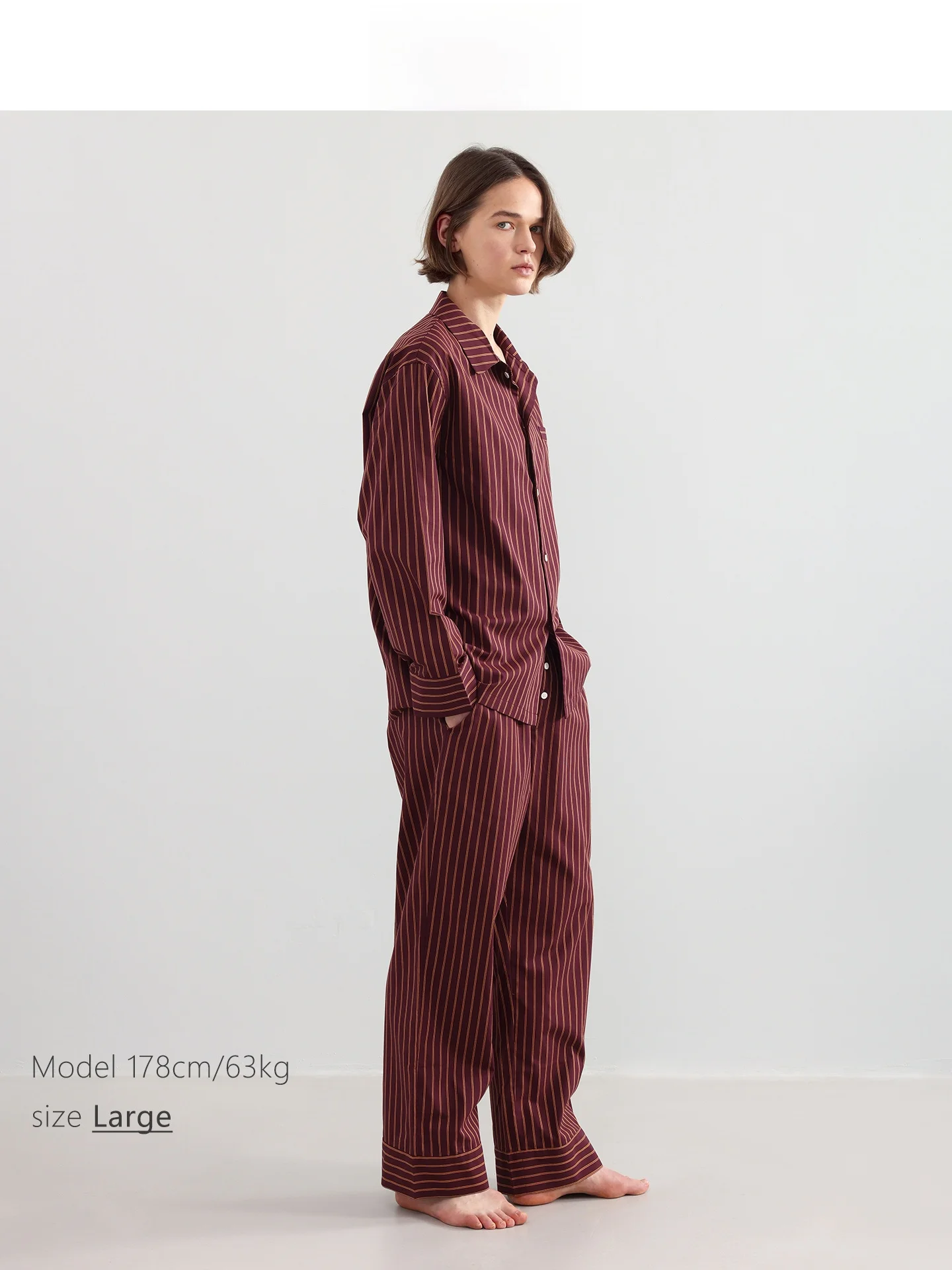 fysea-pigiama-vaion-a-righe-marrone-dorato-puro-cotone-lungo-sve-coppie-abbigliamento-per-la-casa-primavera-autunno-ex-pantaloni-lunghi