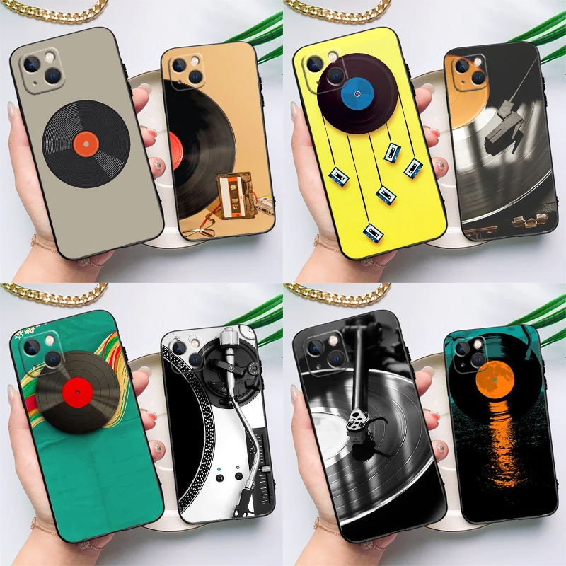 Vinyl Record Music Case For Samsung Galaxy M31 M21 M11 M14 M54 M13 M23 M16 M20 M34 M52 M32 M12 M36 M56 M15 M55