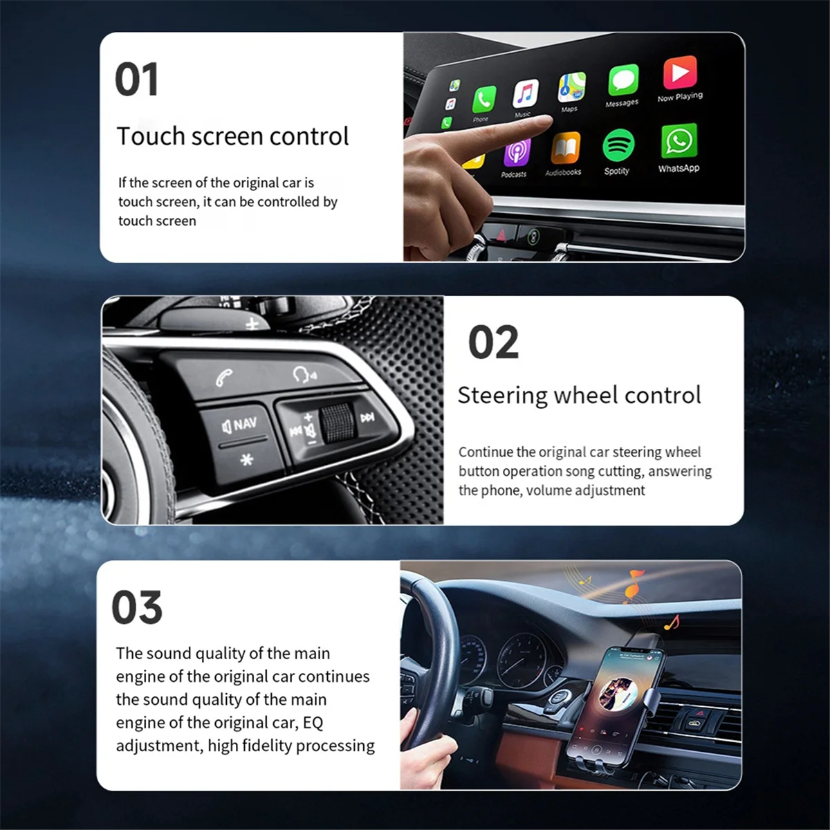 

2 in 1 Wired to Wireless CarPlay Adapter Android Auto TV Box Adapter Mirrorlink Bluetooth 5.0 for Cars