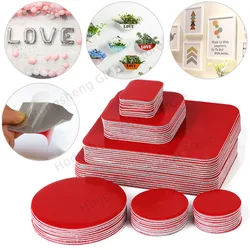 100pcs Super Strong double sided tape New Waterproof No Trace Self Adhesive Acrylic Pad Patch Sticky for Home Car Office School