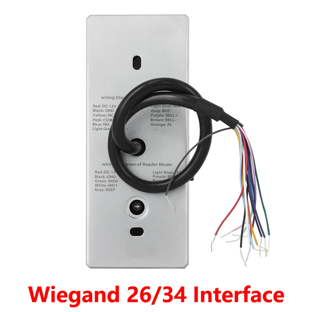 RT370 Metal Wiegand RFID Waterproof Access Control Keypad 1000 Users ID/IC Card Reader Door Access Control System