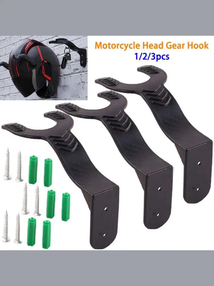 AliExpress NONE 1/2/3PCS Motorcycle Head Gear Hook Motorcycle Helmet Holder Helmet Hook Wall Mount Football Bicycle Hat Hanger Stand