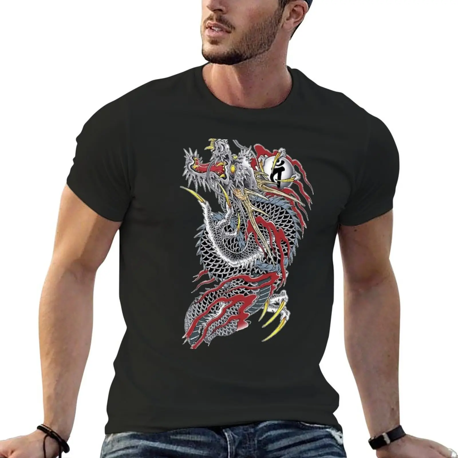 Yakuza Ryu Ga Gotoku Kazuma Dragon Tattoo T-Shirt quick-drying quick drying oversized fruit of the loom mens t shirts