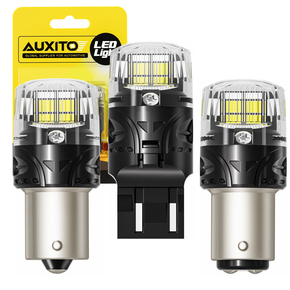 AUXITO 2X 1156 1157 7440 7443 LED Light 3156 3157 T20 P21W BA15S BAY15D P21/5W LED Bulbs DRL Car Parking Position Reverse Lights