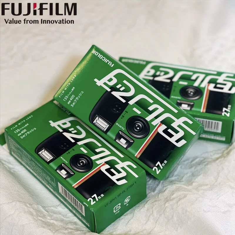 27 fotos con flash, 1/2/3/5 unidades, cámara de película Fujifilm QuickSnap, cámara de película desechable Quick Fun, ideal para regalo de cumpleaños ﻿
