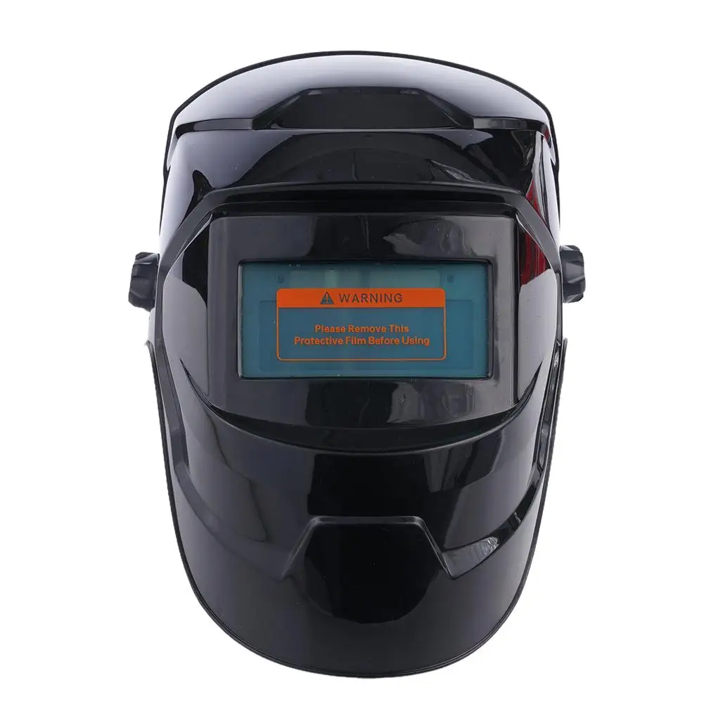 Masker Filter Cahaya Helm Las Tenaga Surya Penggelap Otomatis untuk Pekerjaan Penyolderan Masker Las Pengubah Cahaya Las 1 Buah