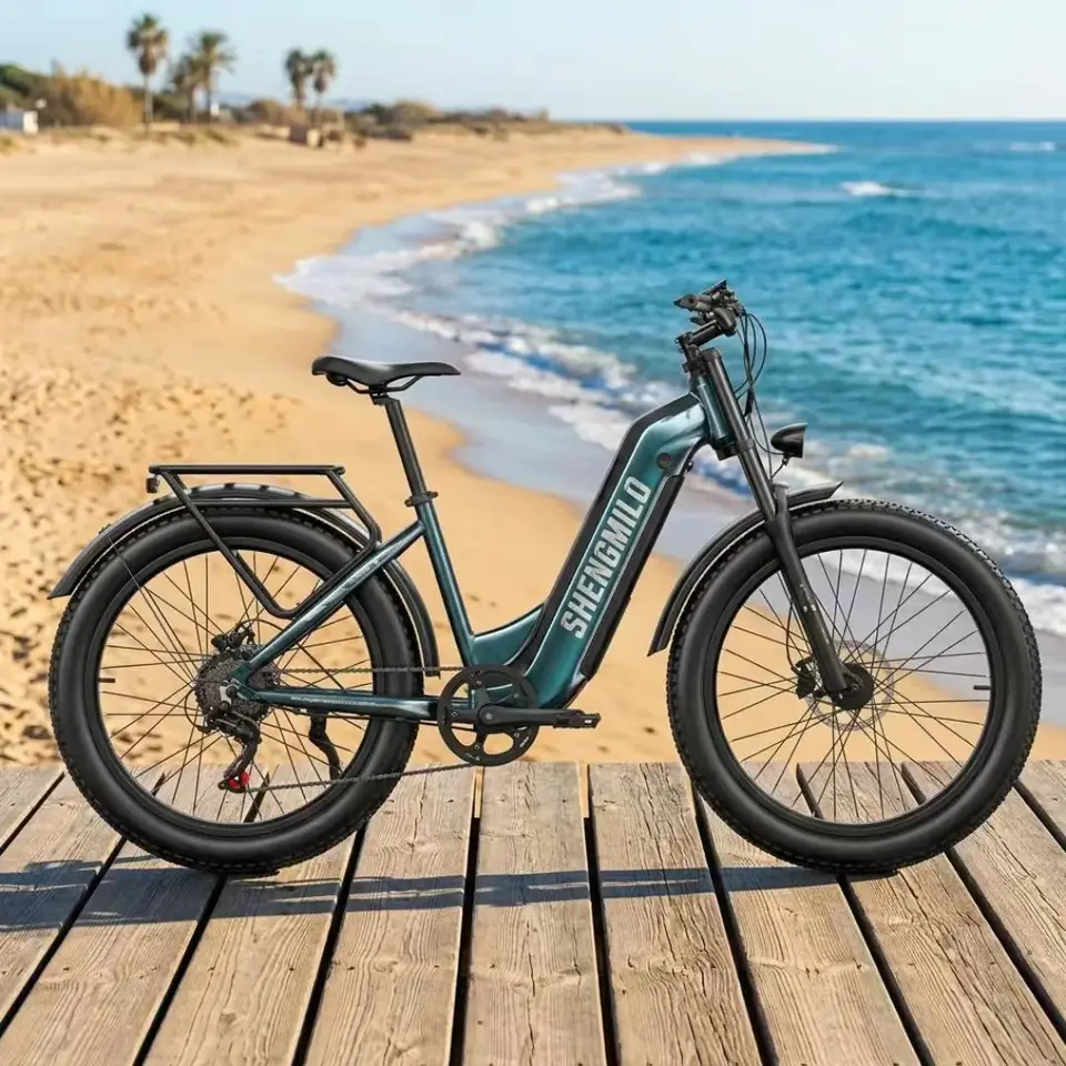 New2026 Shengmilo S700 POR Electric bike 2000w dual motor 48V25AH battery Electric bicycle 26 inch fat tire city ​​riding E-bike image 3
