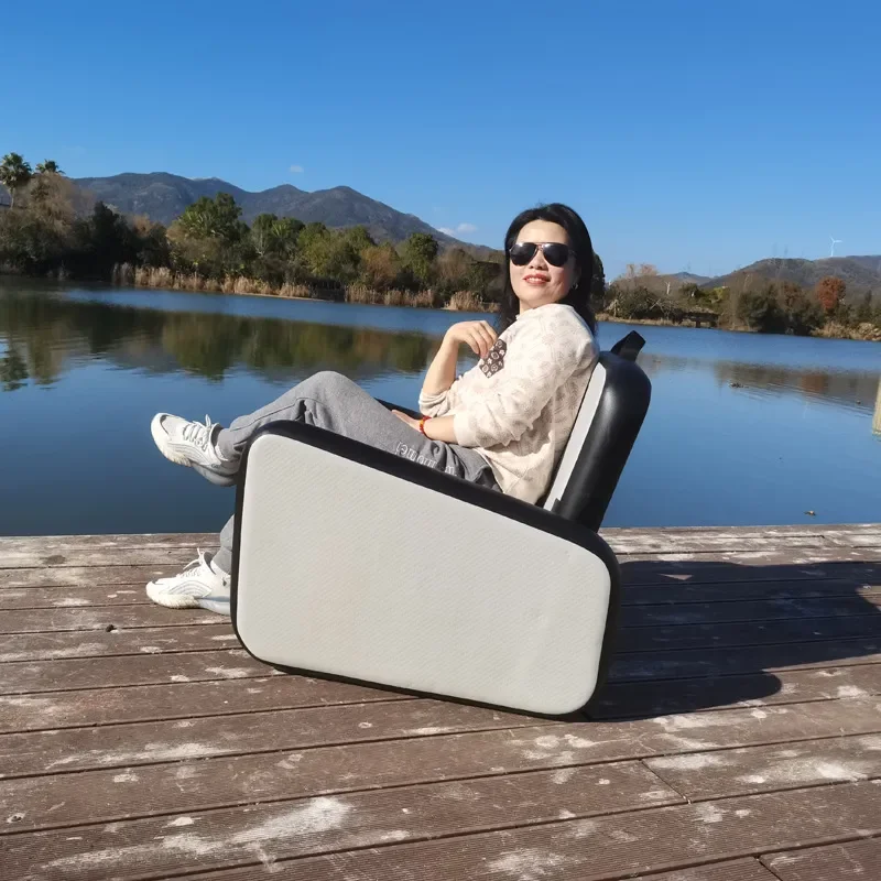 Portable Inflatable Air Sofa Chair for Outdoor Camping Fishing Beach Lounger Comfortable Sunbathing Seat Waterproof Leisure