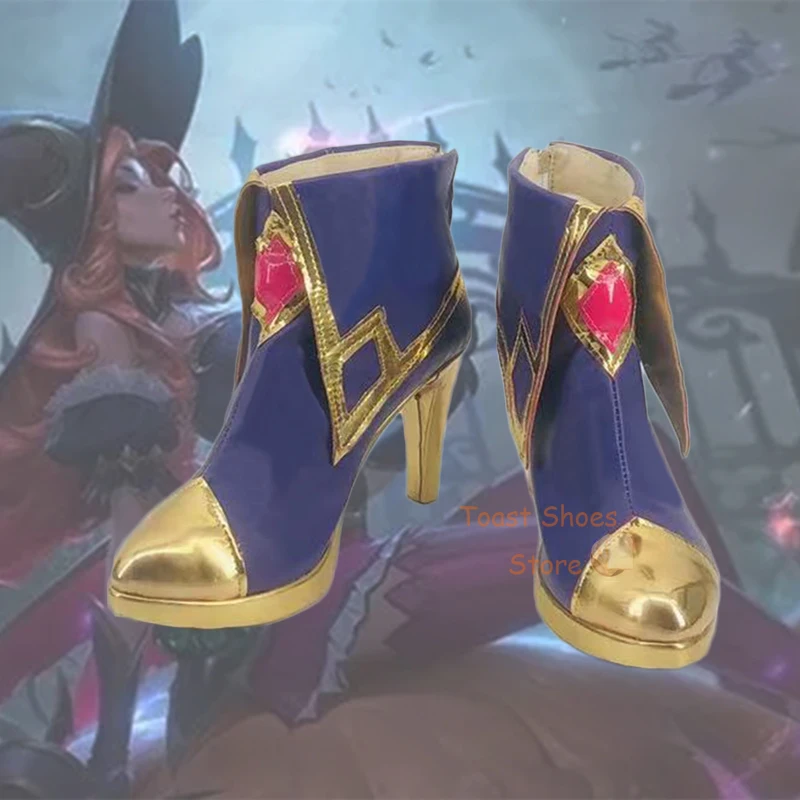 Game League of Legends Sarah Fortune Cosplay High-heeled Shoes Comic Game for Con Halloween Party Cosplay Costume Prop Sexy