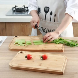 Solid Wood Cutting Board Bamboo and Children's Cutting Board Wooden Kitchen Cutting Board Rolling Board Cutting Board