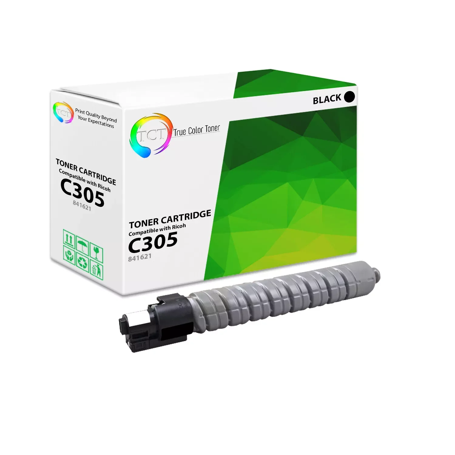 

TCT Premium C305 Black for Ricoh Aficio MP C305SPF Compatible Toner Cartridge