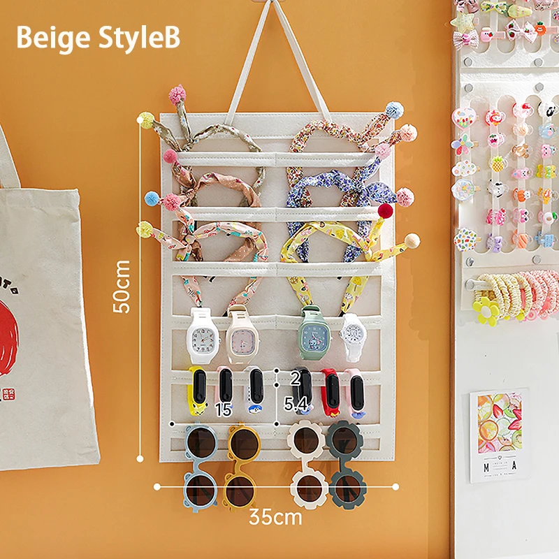 Large Capacity Hair Bows Organizer Wall Hanging