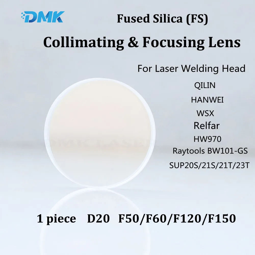 D20 Laser Collimator Lens Focus Lens 1064nm Quartz Fused Sillica For Fiber Laser Welding Gun QILIN WSX HANWEI SUP20S HW970