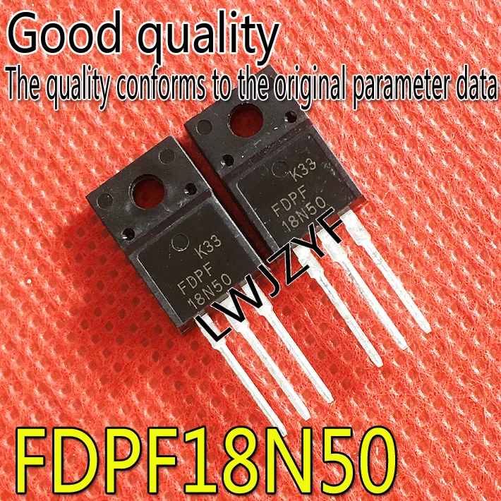 (5Pieces) New FDPF18N50T 18N50T FDPF18N50 TO-220F  MOSFET Fast shipping