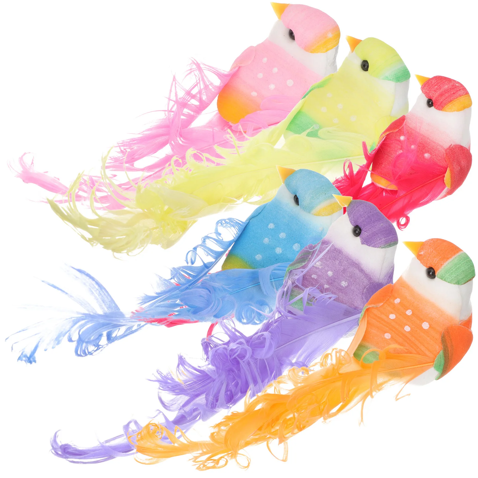 

12Pcs Lifelike Artificial Birds Feathered Simulation Garden Decoration Fake Bird Ornaments Small Decorative Models