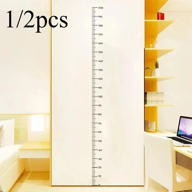 

1 шт./2 шт. наклейка высоты 0-200 см водостойкая самоклеящаяся прозрачная наклейка для измерения высоты для стен гостиной и спальни