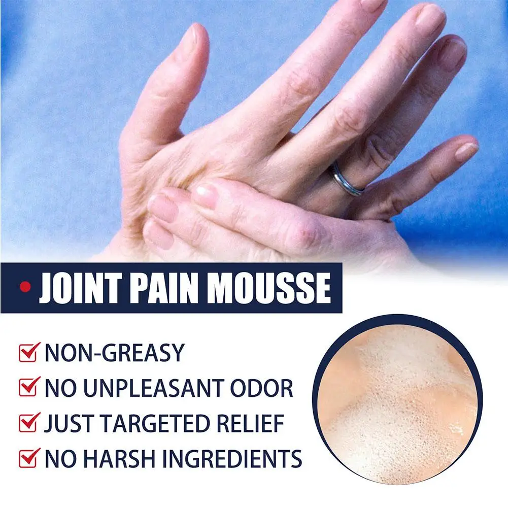 Mousse de soins des articulations pour les cervicales, les poignets, les genoux, les lombaires, l'infirmière Sofia, les entorses des mains, la crème musculaire, la colonne vertébrale, les jambes, l'arthrite, la sécurité des pieds