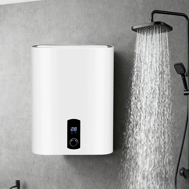 30L-80L Factory Outlet Vertical Electric Water Heater Energy Efficient Wall Mounted RV Bath Shower Smart Features for Household