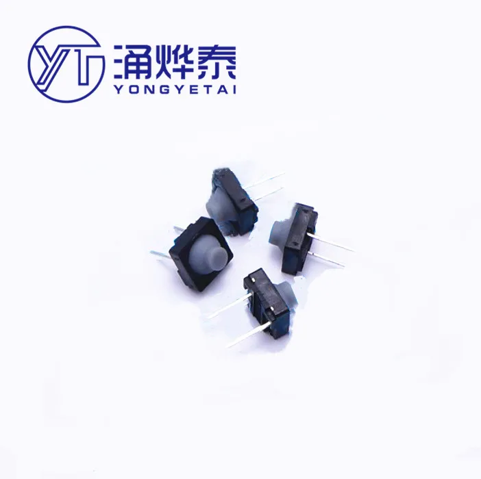 YYT 20PCS 8*8 four-pin conductive silicone button 2P tact switch 8*8*5 silent button 2Pin/4Pin