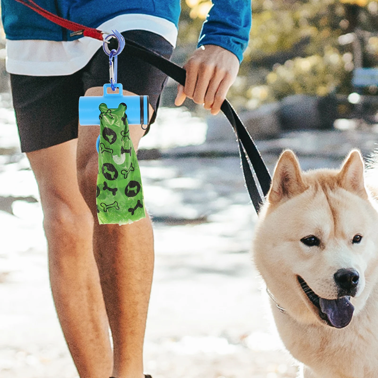 

Wear-Resistant Poop Bag Holder Small Hanging Outdoor Dog Bag Container Convenient Portable Dispenser for Dog Walking Running