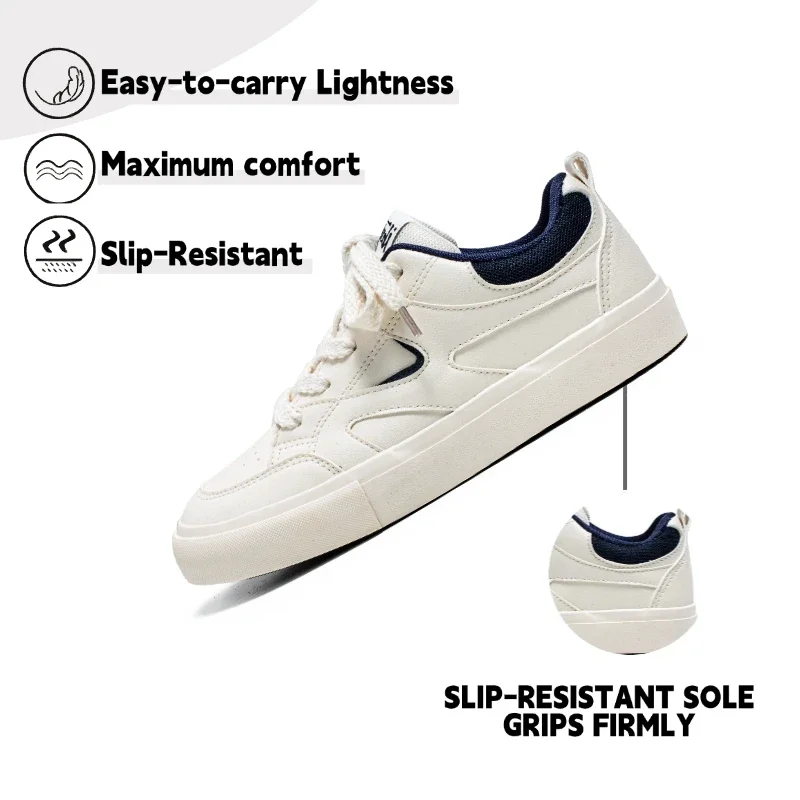 

Fipatbu Men's Fashion Sneakers White Shoes for Men Casual Breathable Shoes