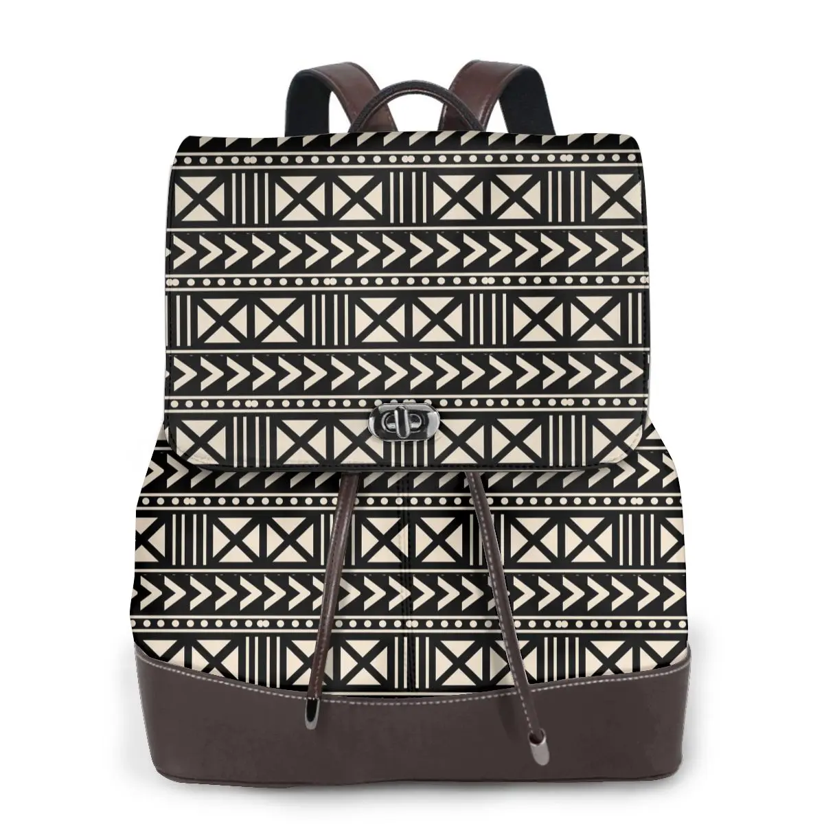 african-mud-cloth-black-and-white-trending-bookbag-school-student-bags-hiking-travel-daypack-for-women-fashion-derma-backpack