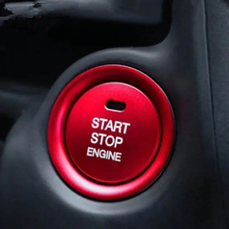 

Автомобильная красная кнопка остановки двигателя, кольцо, наклейка для Mazda 3 Axela CX-4 CX-5 CX-3, высококачественное декоративное кольцо кнопки остановки