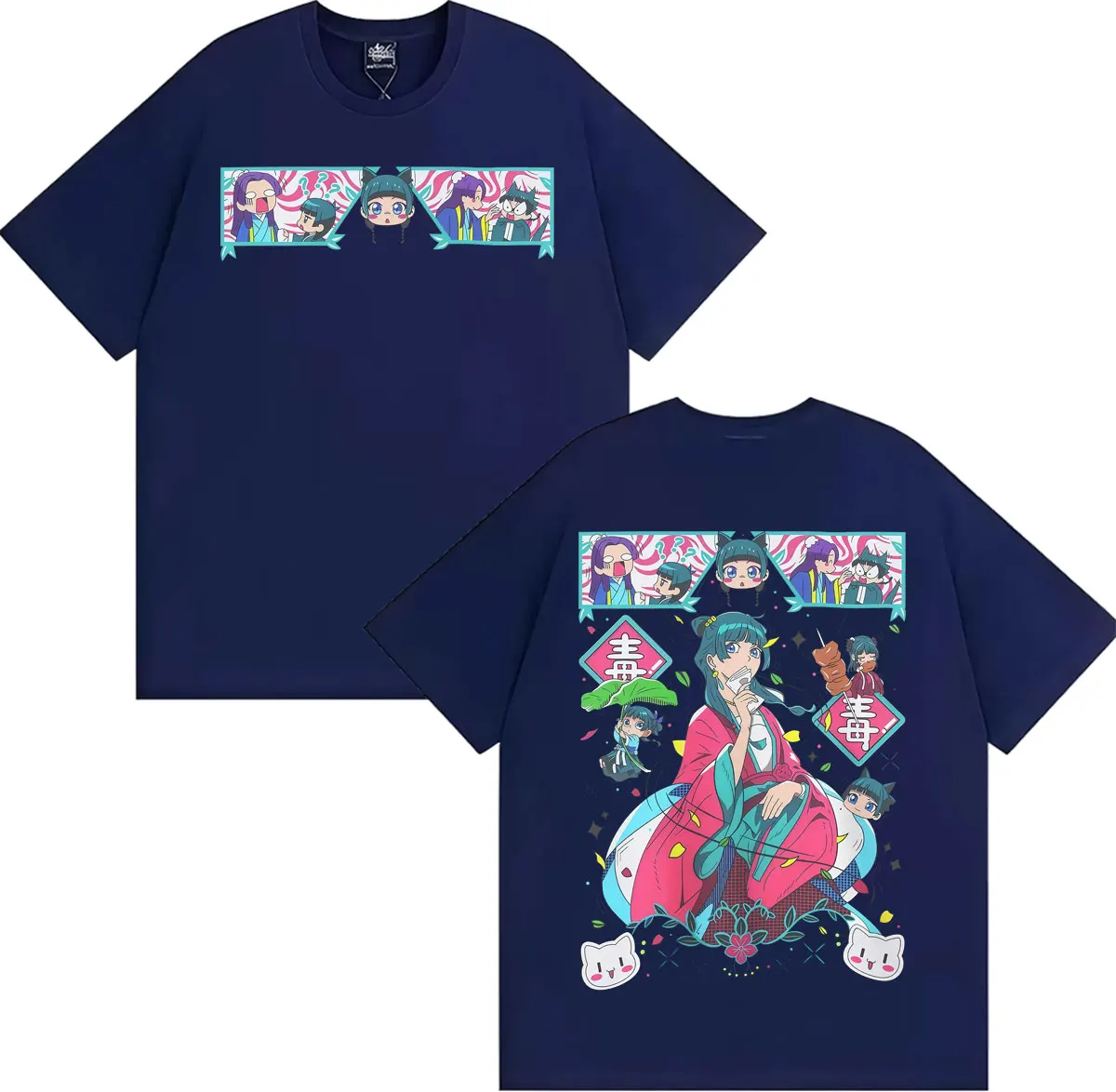 The Apothecary Diaries Apothecary Anime Style Girl Manga Graphic T Shirts Men Women Cute Casual 100% Cotton Short Sleeve T-shirt