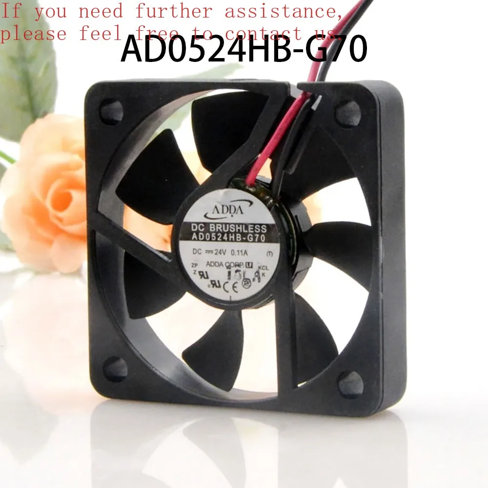 

Для малоэнергетического вентилятора ADDA с наклоном, 24 В постоянного тока, 0,11 А, 50*50*10 мм, 2 провода AD0524HB-G70-