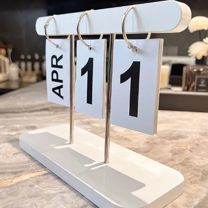 ปฏิทินเดสก์ท็อปรายเดือนแบบมินิรายวันเครื่องวางแผนกำหนดการโฮมออฟฟิศตกแต่งโต๊ะปฏิทินรายวันพลิกปฏิทินตั้งโต๊ะแบบยืน