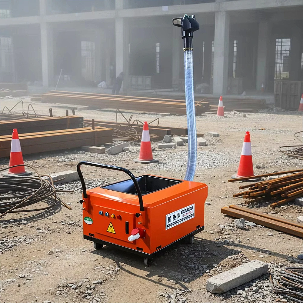Secondary Structure Concrete Conveying Pump Small Ground Pump Electric Motor High Efficiency Construction Use Spiral Feeding