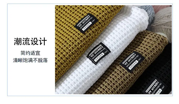 2026 Autumn Winter Men Pullovers Sweaters Knitted Top Round Neck Coarse Needle Full Sleeve Sweaters Solid Casual Loose Pullovers