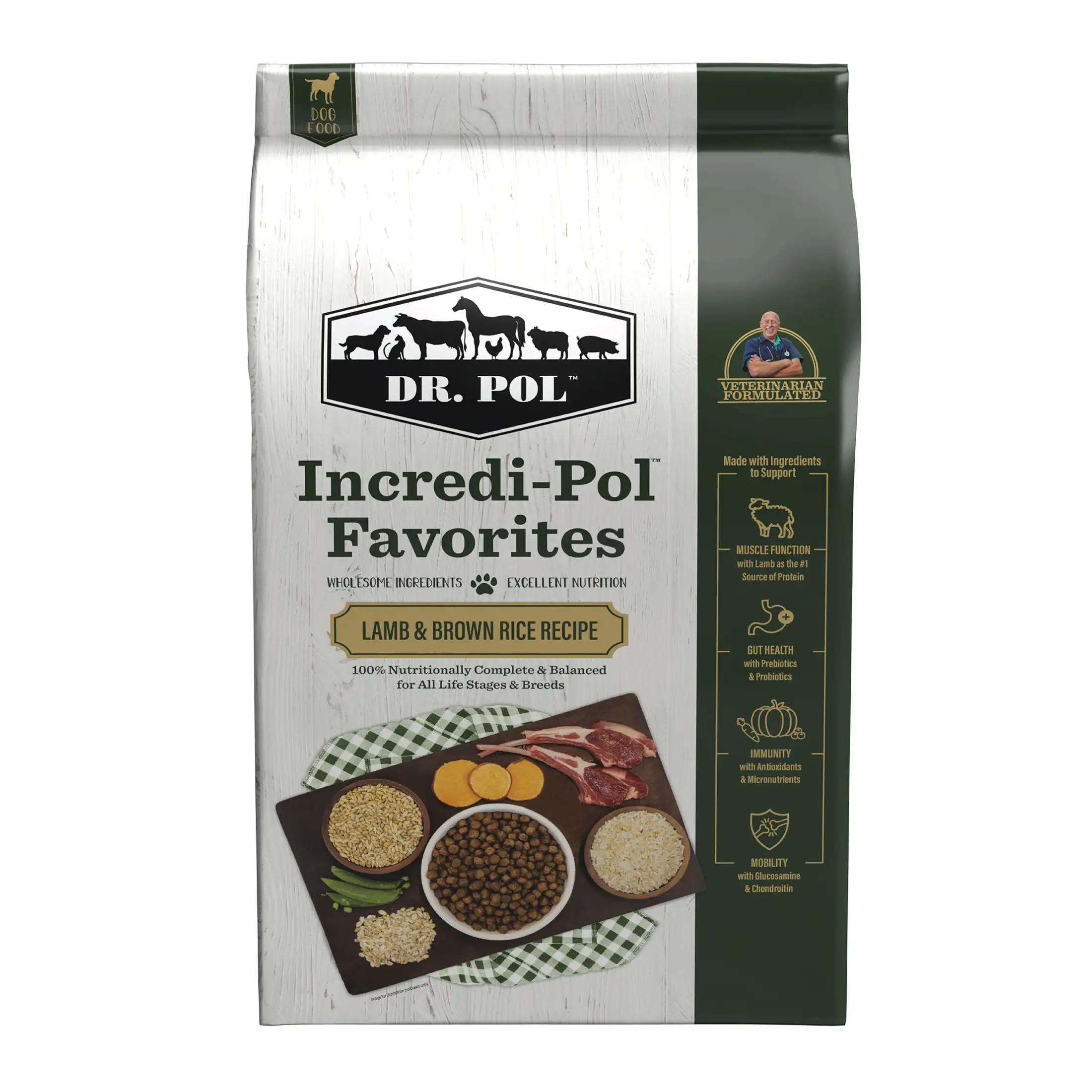

Incredi-Pol Favorites Lamb and Brown Rice Recipe Dog Food - 24lb