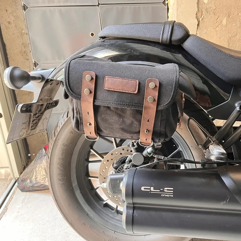 

Universal Motorcycle SaddleBag Retro Waterproof Tool Bag With Removable Inner Bag Motorbike Luggage Travel Bags