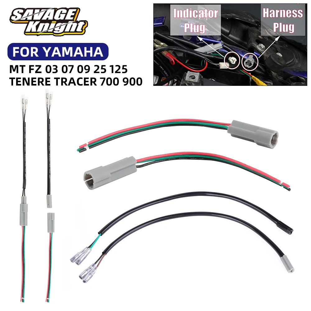 

Turn Signal Wire Adapter Plug Lead For Yamaha Tracer 700 900 Tenere 700 Rally MT-07 MT-09 YZF R1 R6 R25 FZ6 FZ8 N/S Fazer XTZ700