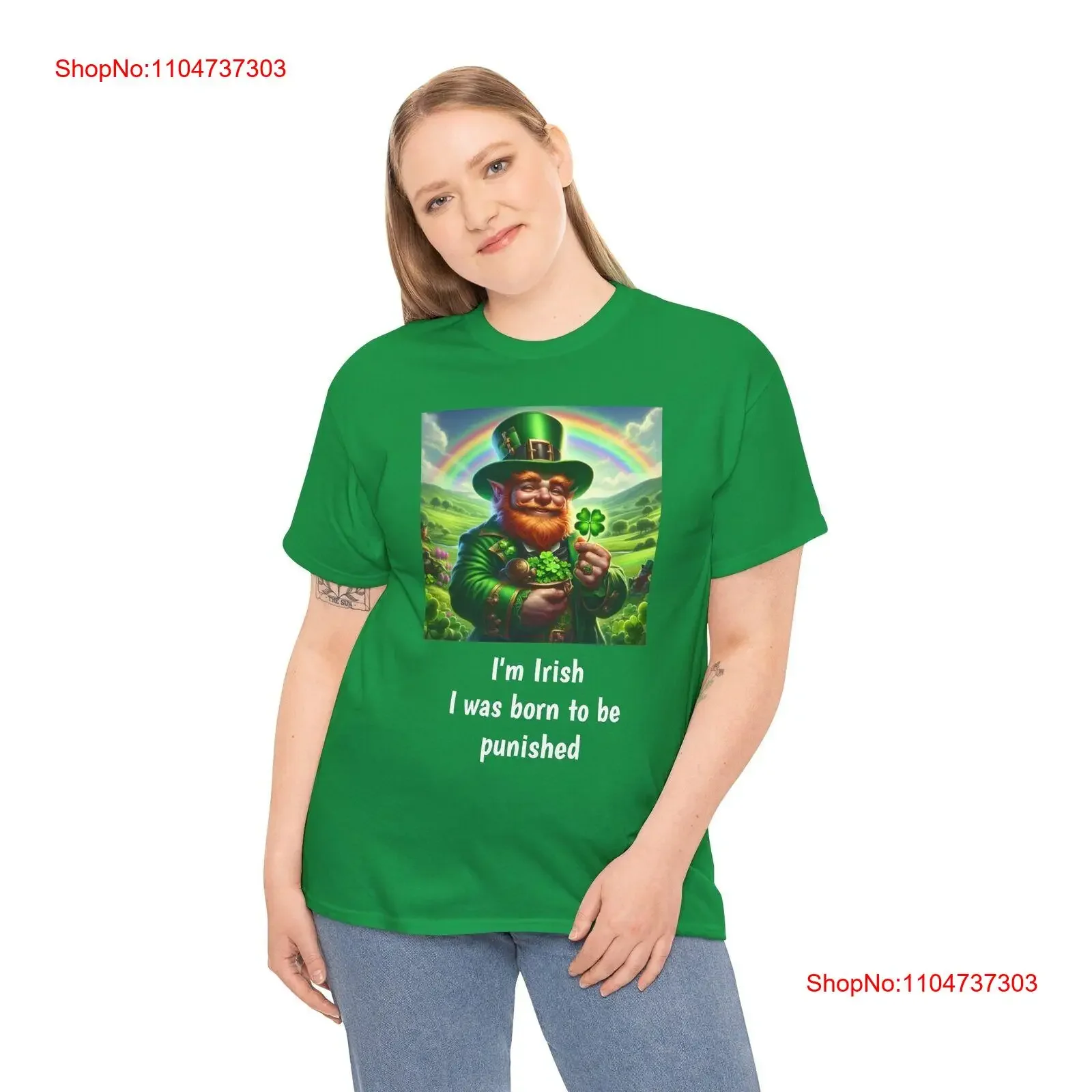 Leprechaun St Paddy's Day أنا أيرلندي ولدت ليكون أفضل تي شيرت عتيق مغسول جرافيك قليلا قابل للتنفس للجنسين