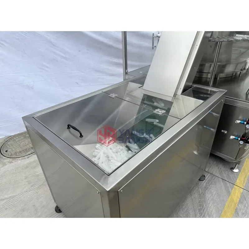 YB-LPB automatic bottle decoder with PLC control, high safety, simple operation, suitable for square plastic bottles