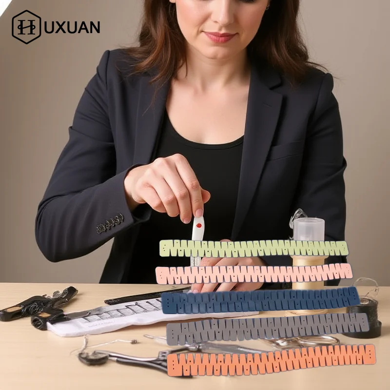 1pc Silicone Hemmer Flexible Sewing Tool Hem Ruler Sewing Auxiliary Tool With Marking Holes For Sewing Enthusiasts Gifts