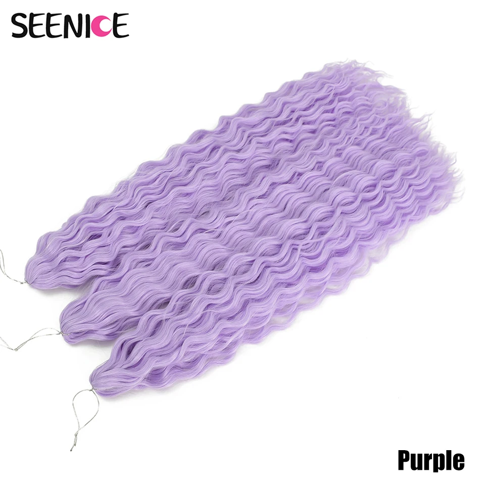 Ariel Curl Haar Wasser Welle Twist Häkeln Haar Synthetische Häkeln Zöpfe Ombre Blonde Afro Locken Tiefe Welle Flechten Haar Verlängerung – Detail 10