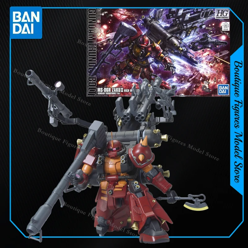 

Bandai Original HG MS-06R ZAKU2 ВЫСОКОЙ МОБИЛЬНЫЙ GUNDAM THUNDERBOLT Фигурки аниме Сборка Модель Коллекция Подарок Детские игрушки