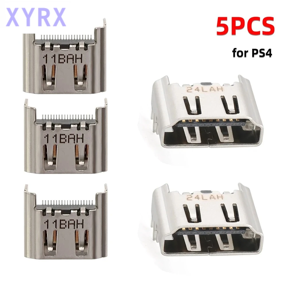 In spot 5Pcs Replacement HDMI Port for PS4 Pro Slim Console Socket Interface Repair Part Accessory
