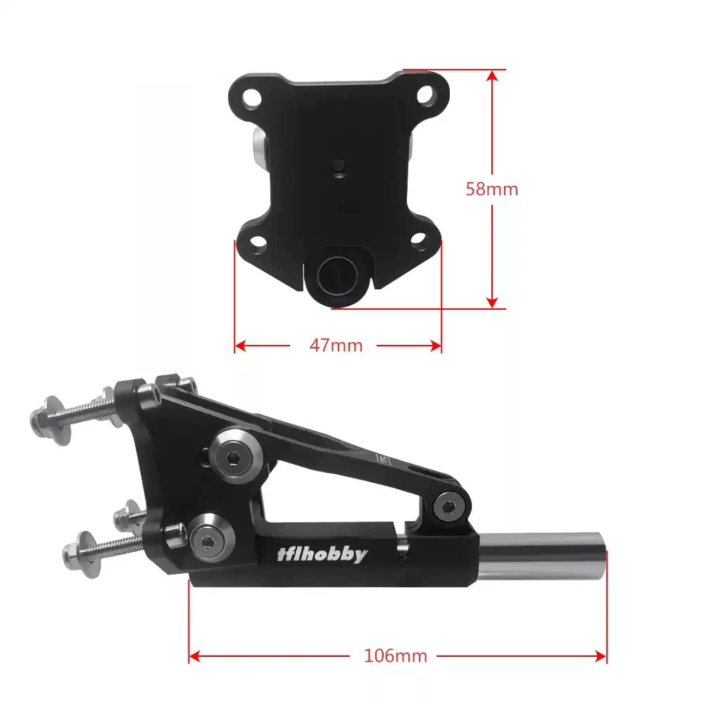 TFL 6.35mm Angle Adjustable Stinger Shaft Bracket - Drive Shaft Support Mount for RC Model Boat Parts