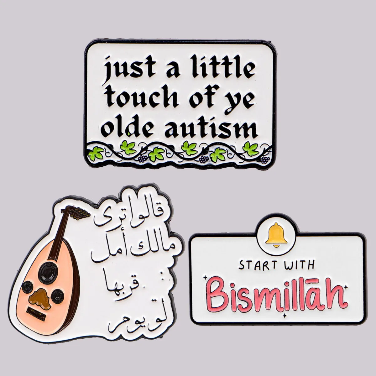 �y�Z�[�����zIslamic Enamel Pin Faith-Inspired Brooch Pines Lapel Pins Badge on Backpack Clothing Accessories Fashion Jewelry Friends Gifts