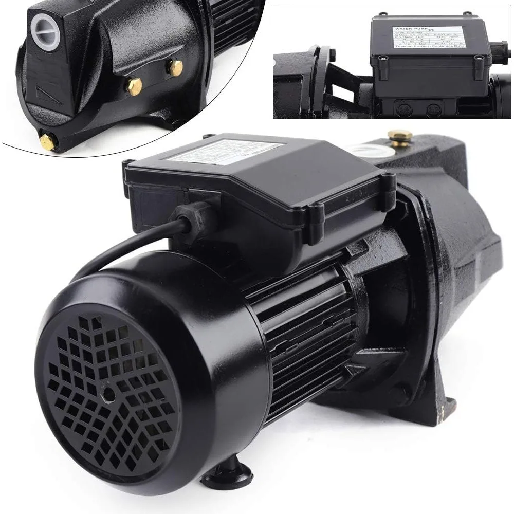 1 HP مضخة نفاثة بئر ضحلة ث/مفتاح ضغط 750 واط مضخة زراعية زراعية 4000L/H مضخة معززة للمياه لإمدادات آبار المياه في الحديقة